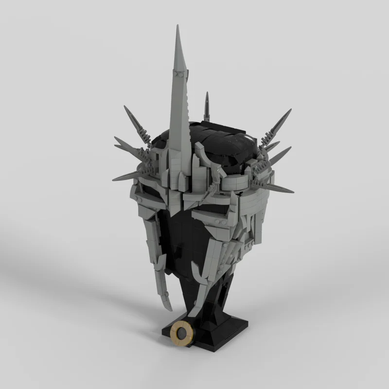 927 шт. Moc новый шлем LOTR Witch King of Angmar собранные строительные блоки сделай сам