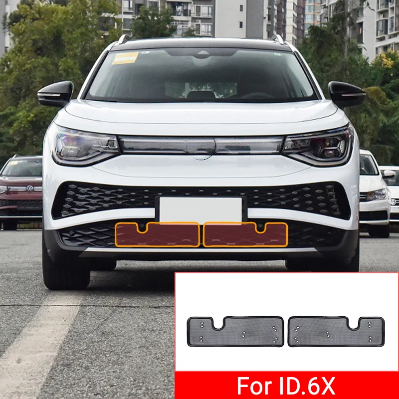 Фото Для Volkswagen VW ID6X ID.6 Crozz 2021: Сетка от насекомых с пайетками, защитная сетка для бака, панель-экран от насекомых для стайлинга автомобиля №1