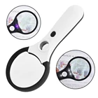 Ручное увеличительное стекло с подсветкой и 4 светодиодами