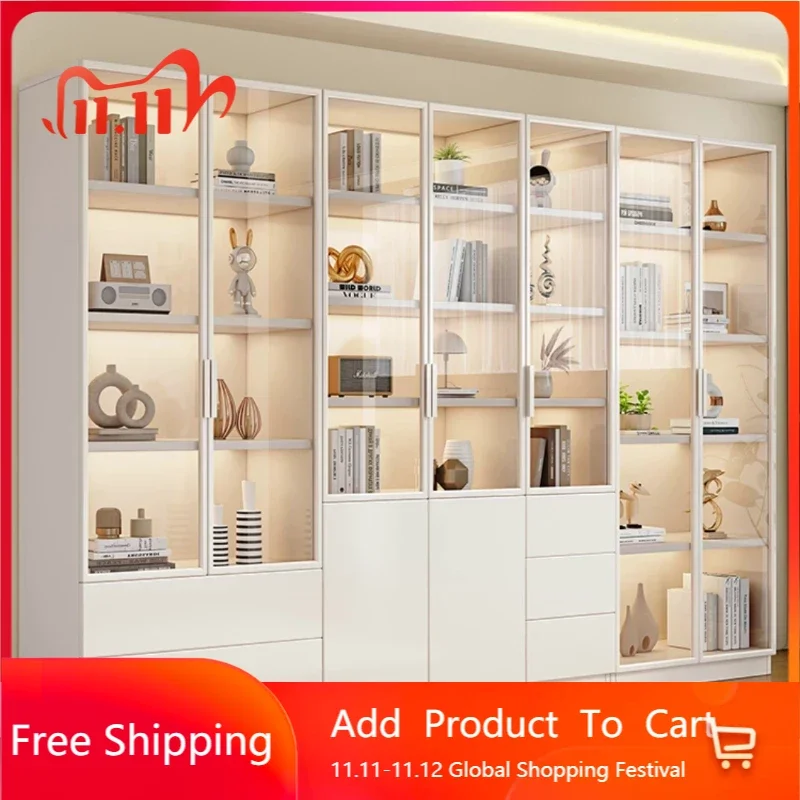 

Книжная полка для спальни, скандинавский шкаф, Офисная Книжная Полка для хранения, Высокий современный ящик, библиотека, мебель для дома RR50BC