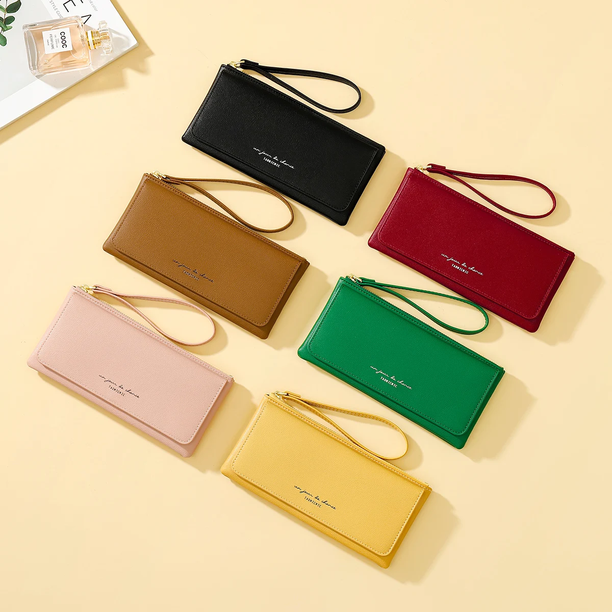 

Leather long ladies wallet, pu leather, simple and fashionable, classic wallet