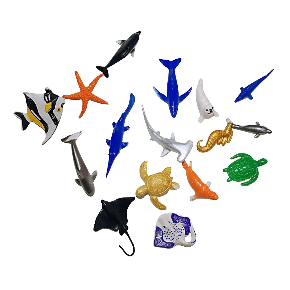 

16pcs Ocean Animal Lifelike Educational Realistic Marine Vivid Toys Set Models Figures for Kids
