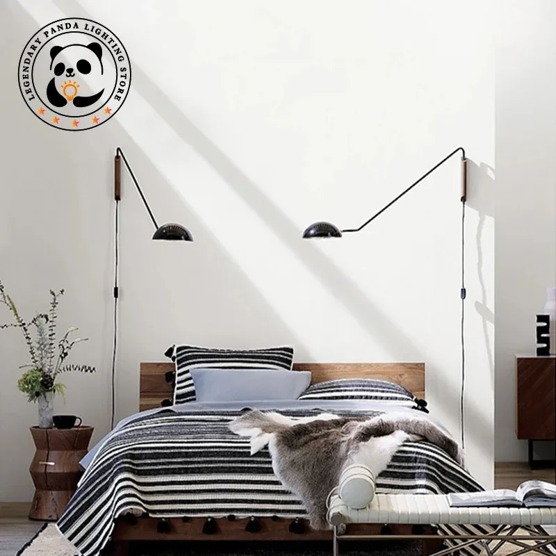 Металлическая лампа в стиле постмодерн итальянский дизайнерский прикроватный