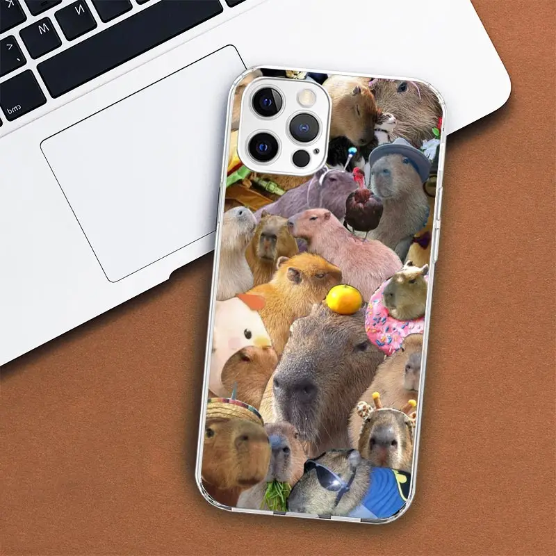 Мягкий чехол с забавным принтом для Apple iPhone 11 12 13 15 14 Pro 7 XR X XS Max 8 Plus + Mini SE