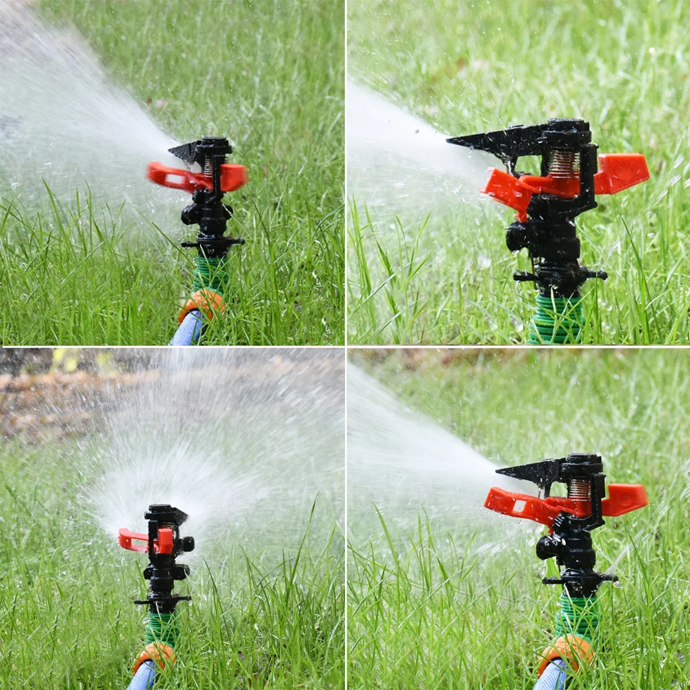 Adjustable Garden Lawn Sprinkler With Nozzle Holder Rotating