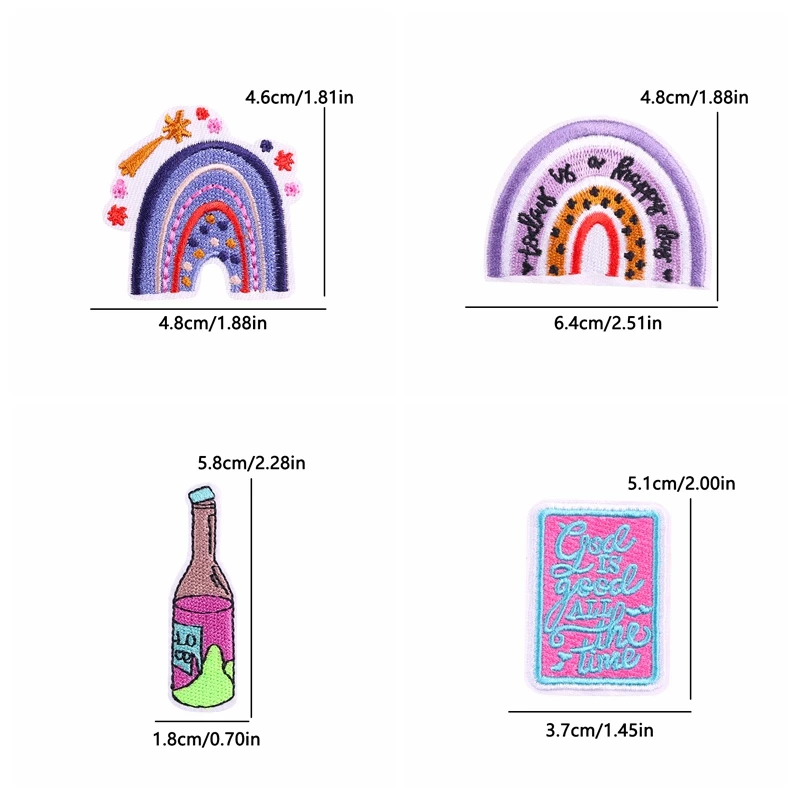 10 шт. термоклейкие патчи для одежды с рисунком