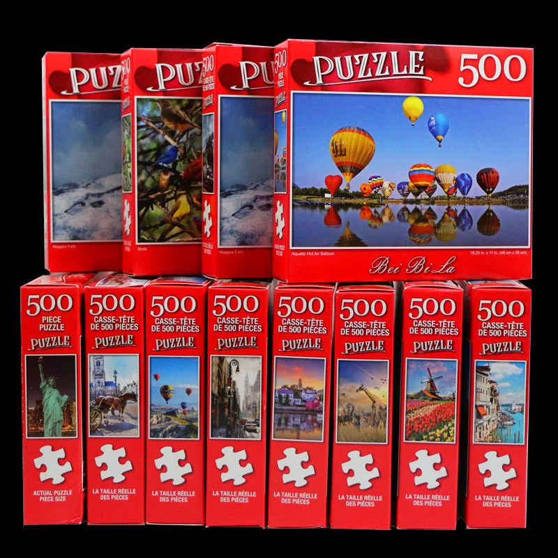 Головоломка для сборки картины пейзаж Снятие напряжения игрушка взрослых и