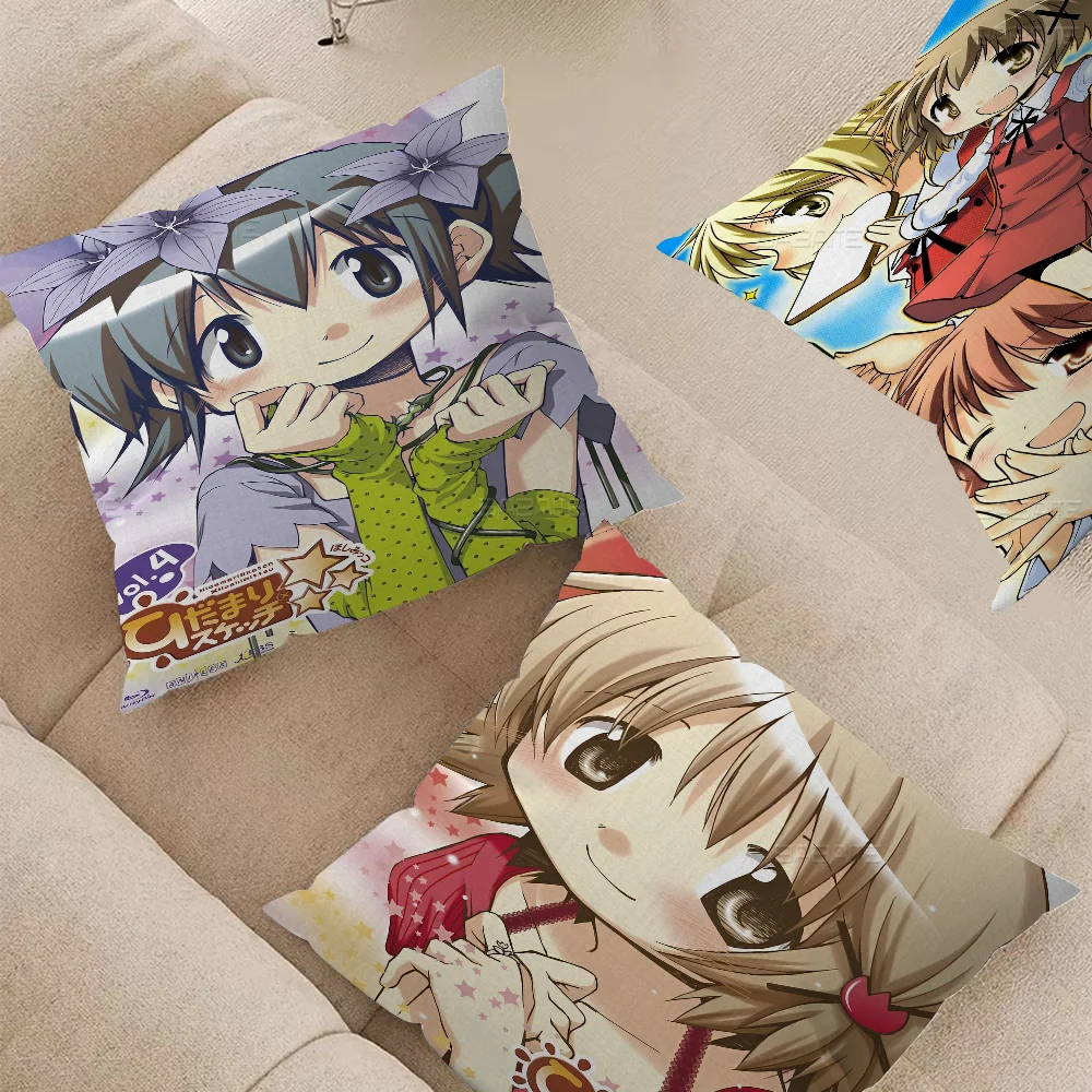 Подушка Hidamari Sketch японского аниме подарок украшение для дома и офиса подушка