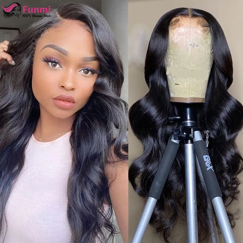 HD Transparent 13x6 Lace Frontal Human Hair Wig for Black Women 13x4 Body Wave Brazilian Hair Lace Frontal Wig With Baby Hair