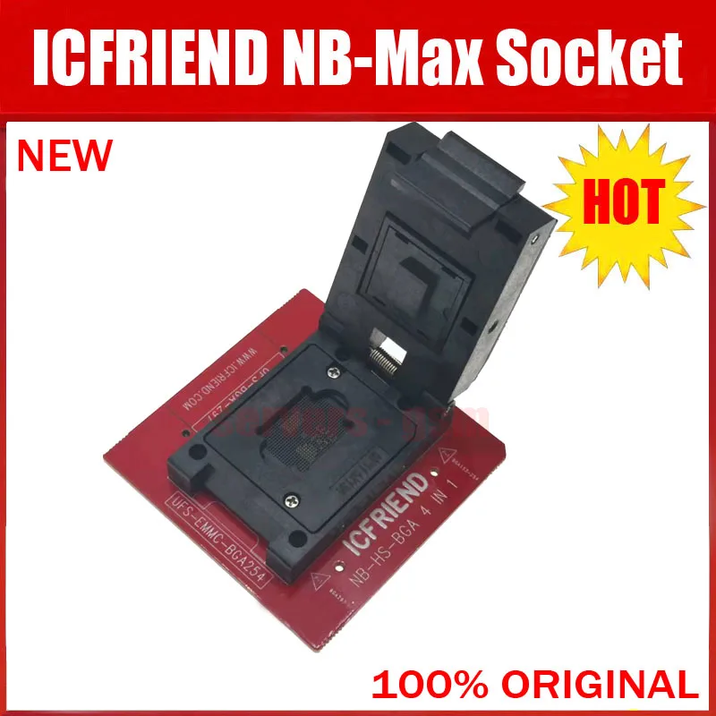 Новинка 2022 разъем NB-Max для ICFRIEND MIPItester E-mate EMMC и UFS BGA254 BGA297 BGA153 поддержка Easy-Jtag box Medusa