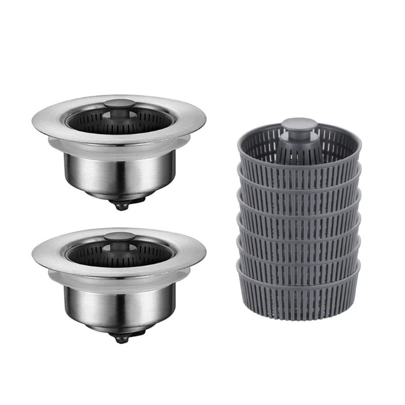

Sink Drain Strainer Baskets Stainless Steel Drain Plug Bounce Cores Drain Filter