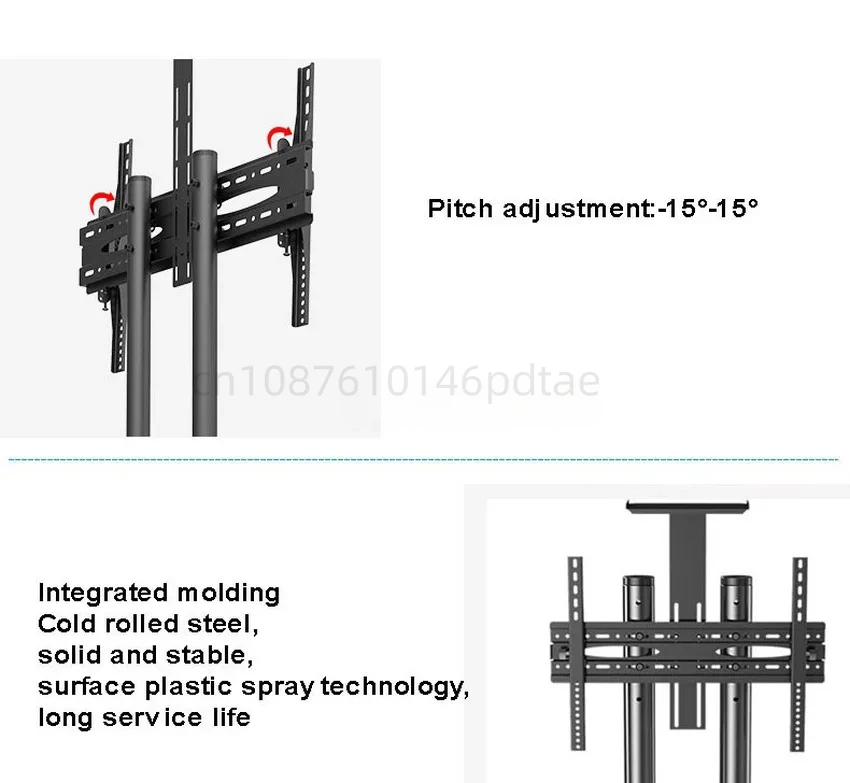 Подставка для телевизора высотой 1 8 м кронштейн крепления на стойке с колесиком