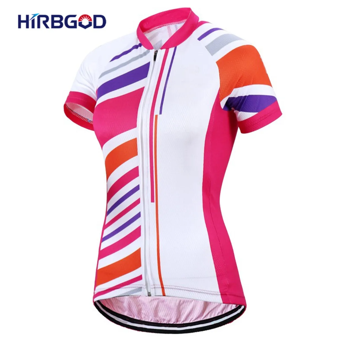 

HIRBGOD Women Cycling Jerseys Summer Breathable Cyclist for Famale Mountain Bike Downhill Sportwear 100% Polyester Ropa Ciclismo