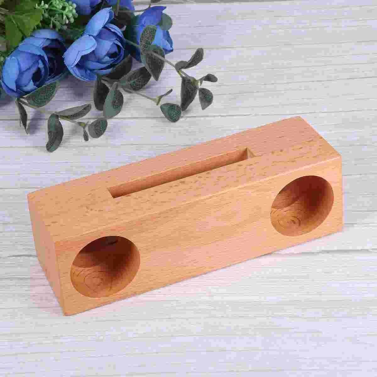 

Holder Stand Sound Amplifier Dock Bracket Table Portable Kids Desktop Cell Cellphone Universal Mobile Wooden