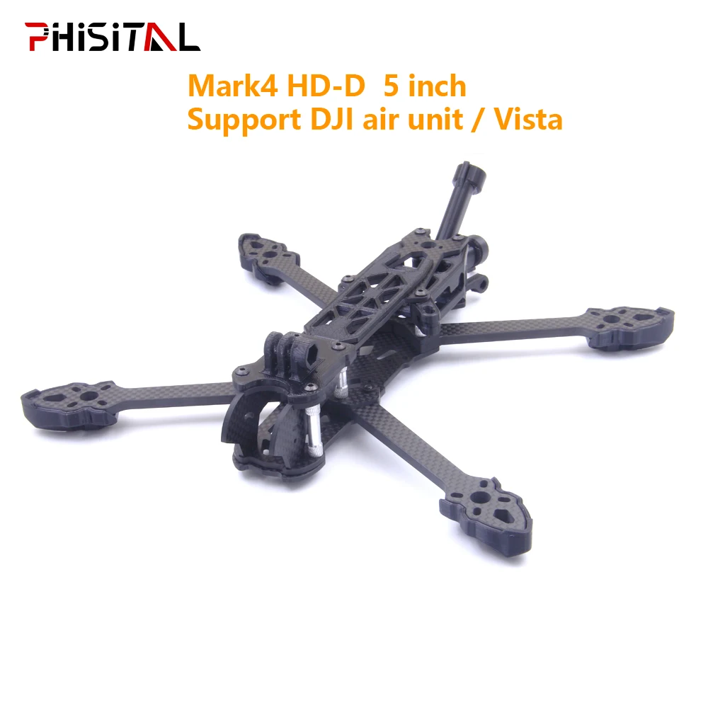 

PHISITAL Mark4 HD-D Carbon Fiber FPV Frame Kit Freestyle 5inch 240mm Wheelbase for air unit RC Quadcopter Racing Drone parts