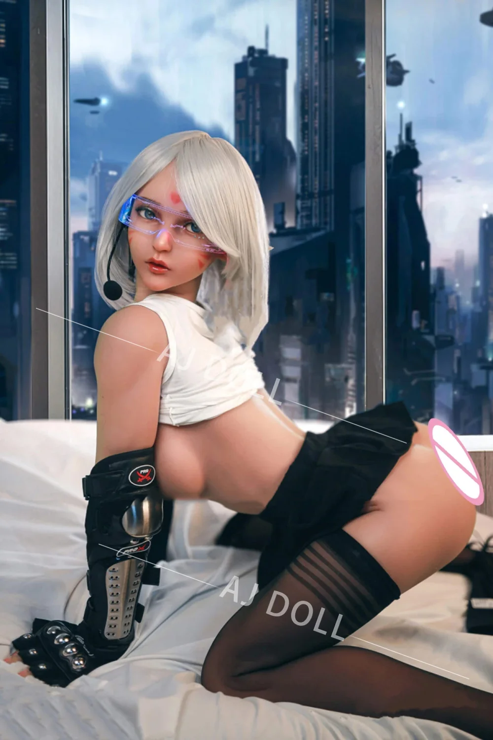 Кукла для секса AJDOLL 152 см. Реалистичная плоская грудь, мягкая попа, оральная, вагинальная и анальная дырки. Сексуальная и красивая взрослая игрушка с полным телом для мужчин.