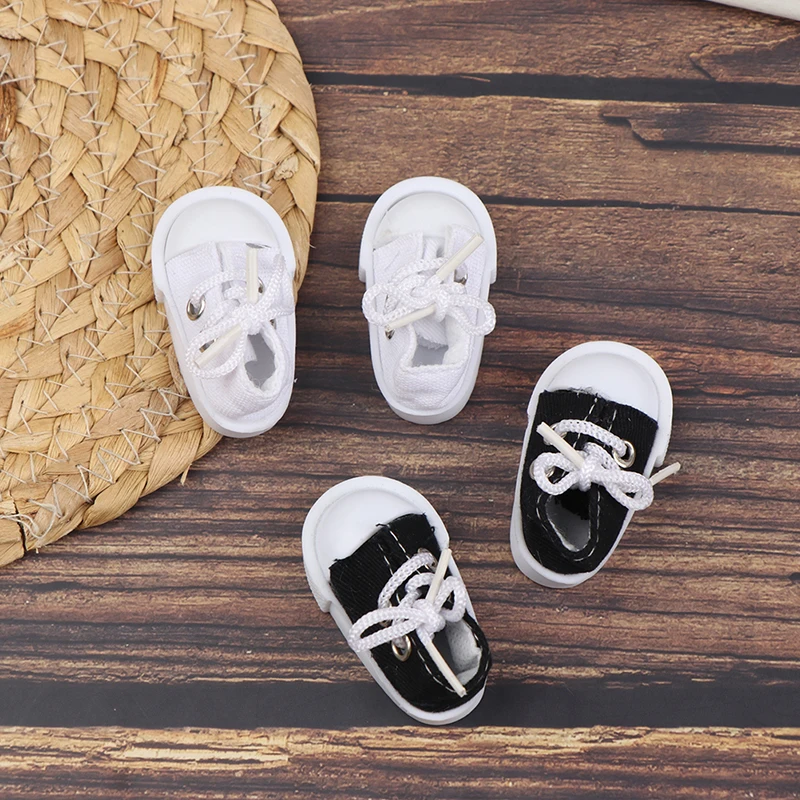 

Doll Shoes 5cm Lace-Up Canvas Shoes Girl`s Toy For 30cm 1/6 Dolls Change shoes