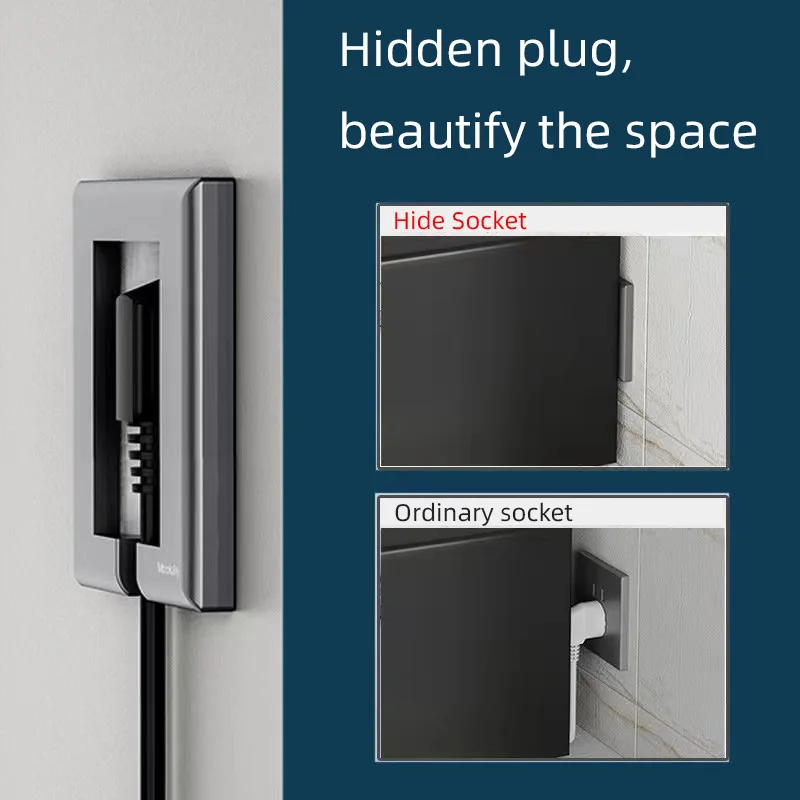 Европейская универсальная настенная розетка скрытая многорозетка французская