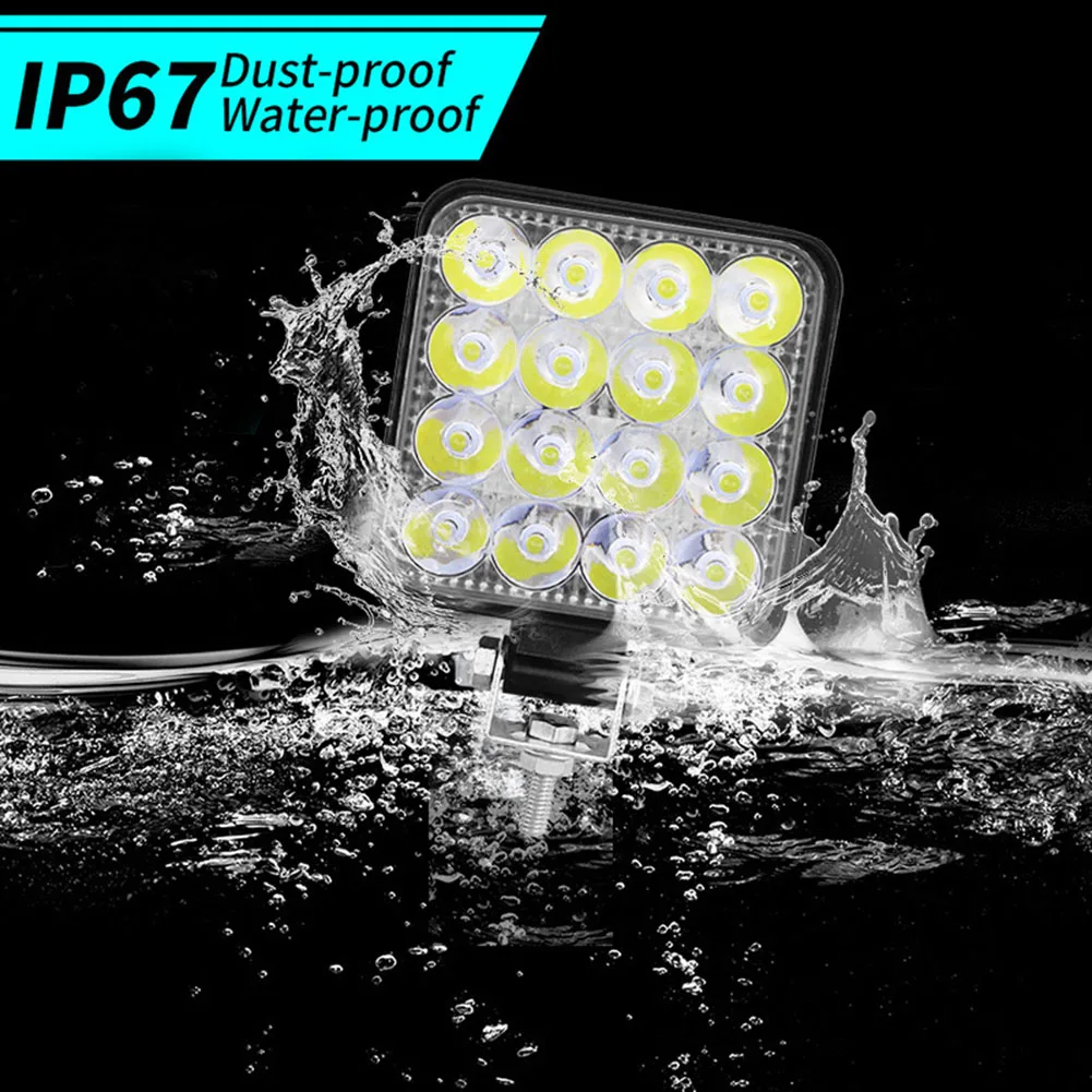 

Work Light Car Light Light Accessories Pod Lighting 48w 16LED Car Accessories L 24v Waterproof Work Light High Quality