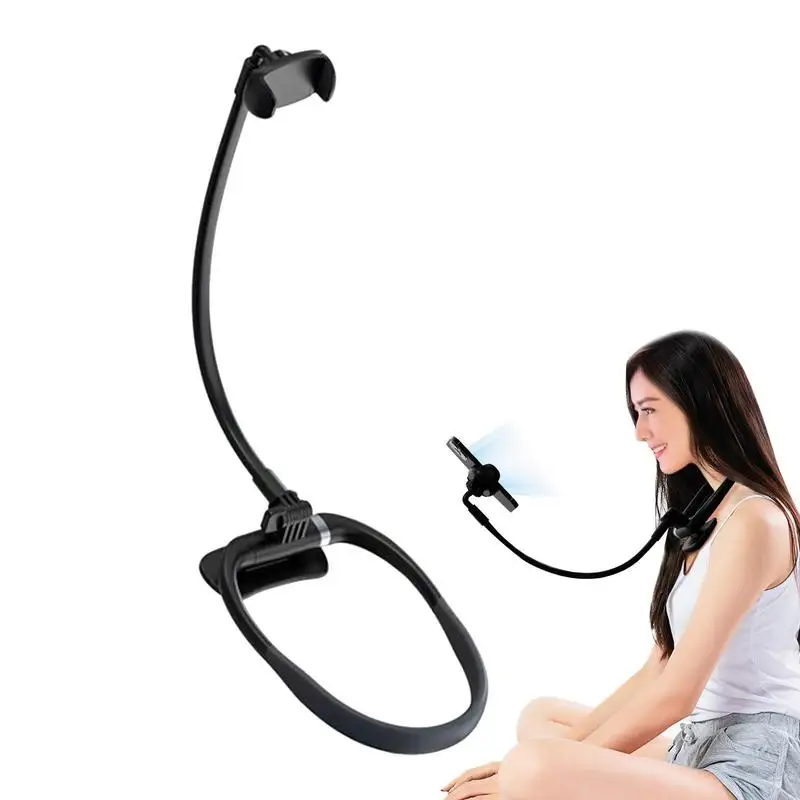 

Mobile Phone Holder Hanging Neck Lazy Cellphone Mount Accessories Adjustable 360 Degree Phones Holder Stand For Most Phone