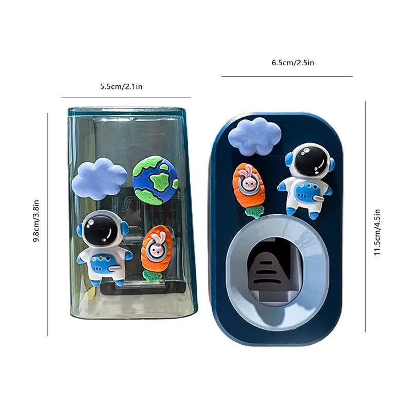 Автоматический Дозатор зубной пасты для детей милая настенная подставка щетки