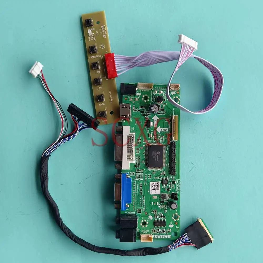 

Monitor LCD Controller Board DIY Kit For B089AW01 V1 8.9" 40 Pin LVDS Laptops Panel 60Hz 1024*600 DVI VGA HDMI-Compatible