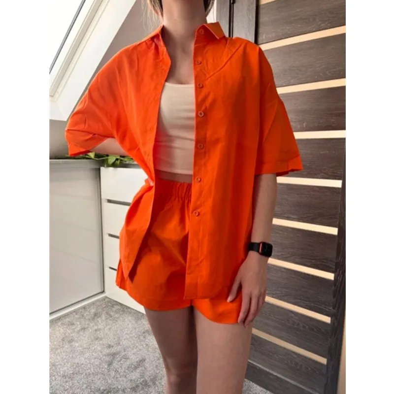 

2023 Green Outfits Party Women Short Sleeve Crop Top Shirts And Mini Skirts Summer Two Piece Set Sexy Fashion Club Clothes