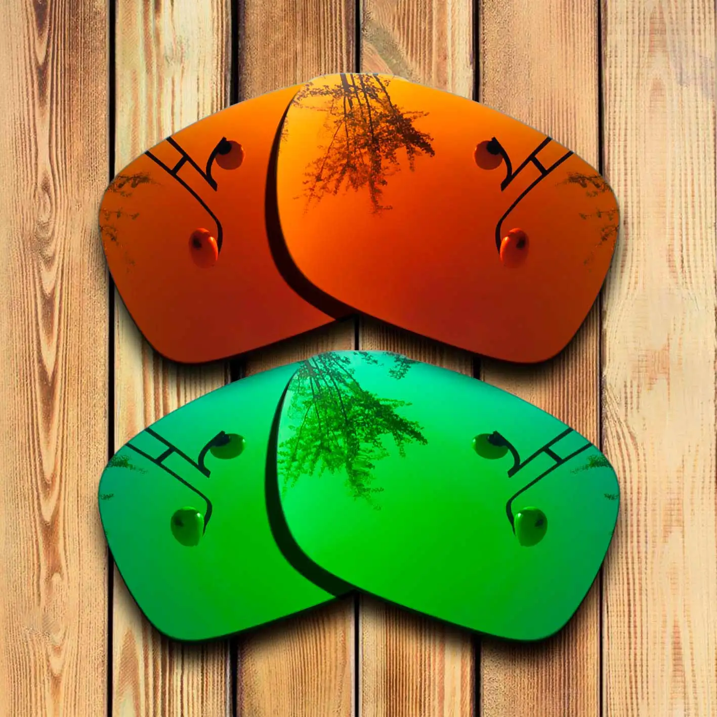 100% точно вырезанные поляризационные сменные линзы для солнцезащитных очков