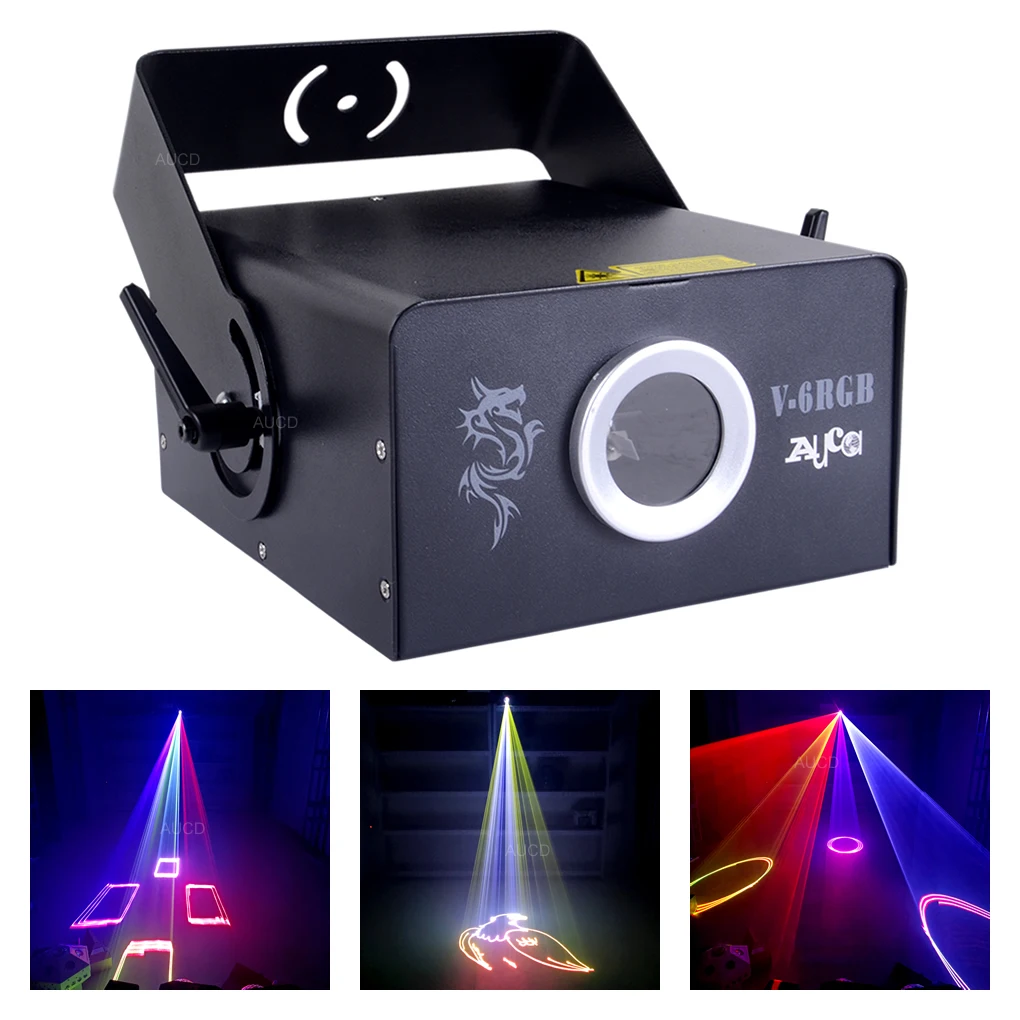 

RGB DPSS TTL Лазерное освещение 2 Вт, лампа для анимационного проектора с регулируемой настройкой 20Kpps, стабильные линии DMX512 вечерние KTV, дискотека...