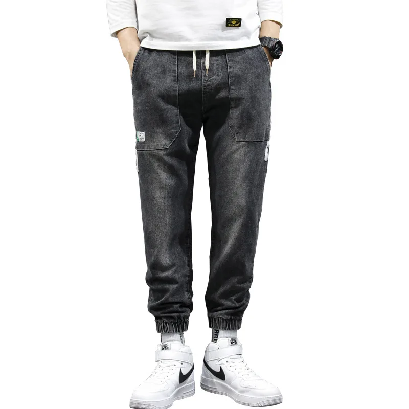 

2022 summer new men's Harlan pants jeans Men's fashion Brand Korean men's casual pants