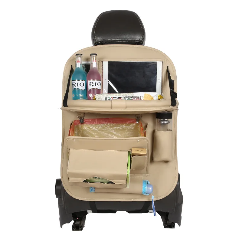 Кожаная подвесная Сумка на спинку сиденья автомобиля сумка для хранения сиденье