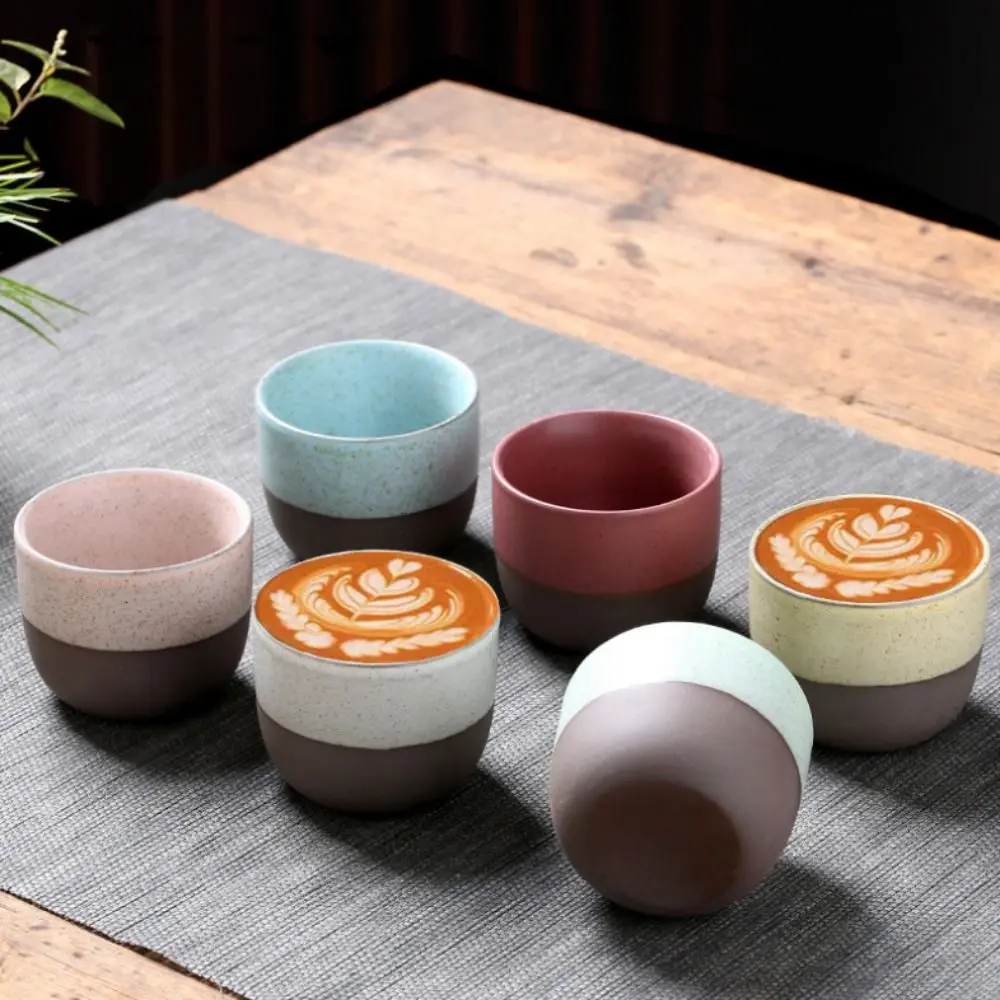 

2023 Household Ceramic Dull Polish Colorful Tea Cup Water Cup Coffee Cup Mug