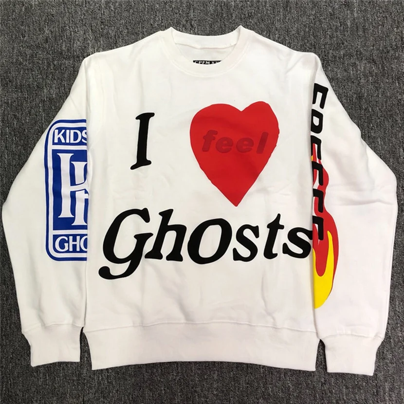 

Kanye West Kids See Ghosts Men Sweatshirts Crewneck Hoodie Hip-hop Streetwear Sweatshirt Pullover