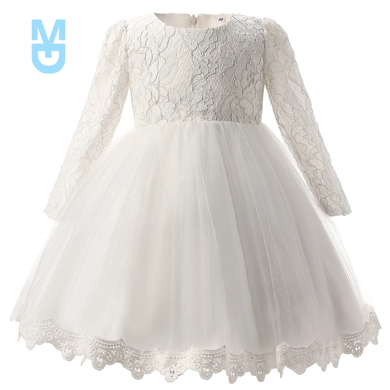 

New Fancy Baby Lace Christening Gowns Dress For Girl Toddler Girl Baby 1 Year Birthday Outfits Infant Party Princess Costume