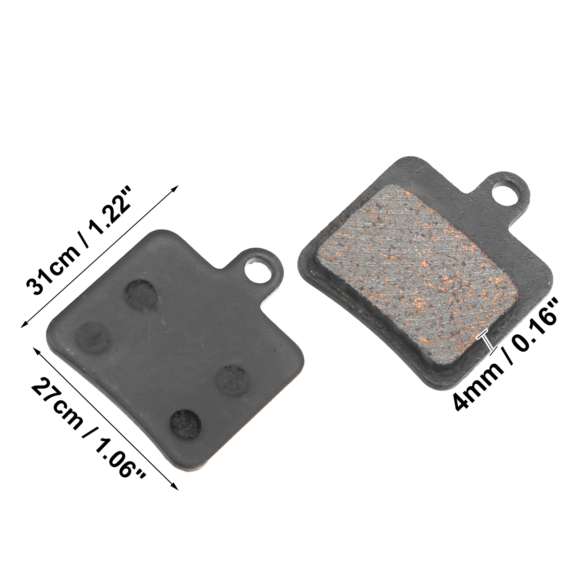 X Autohaux 4 Pair Semi Metal Disc Bike Brake Pads Replacement with Split Pin for Gaint DA3 DA5