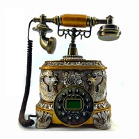 Retro Decor Telephone Aladdin's lamp Antique Telephone Set Vintage Classic Retro Phone Handset Landline Corded Telephone