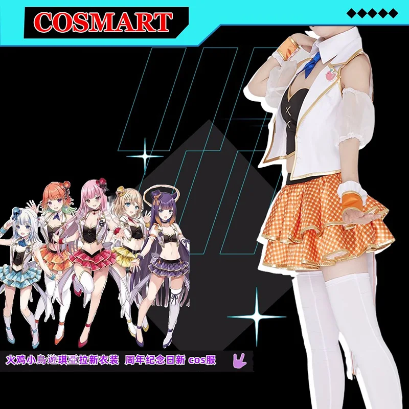 COSMART Vtuber Hololive Takanashi Kiara Tenchou kusotory юбилейные торжества новая форма платье Косплей Костюм Хэллоуин