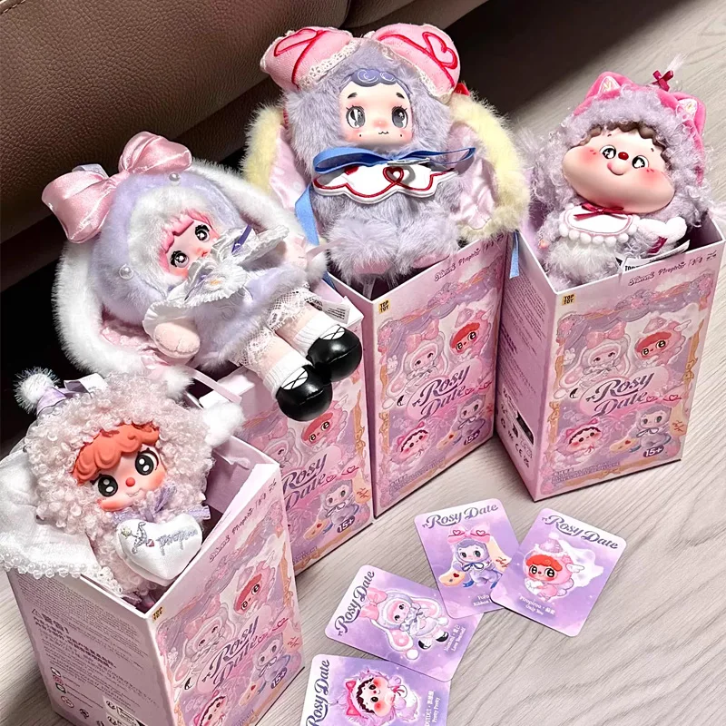 Фото Nommi Piropiroo Fofo Duidui Rosy Date Series Blind Box: Милая фиолетовая кукла-сюрприз, аниме-фигурка, подвеска для сумки, брелок, подарок №2
