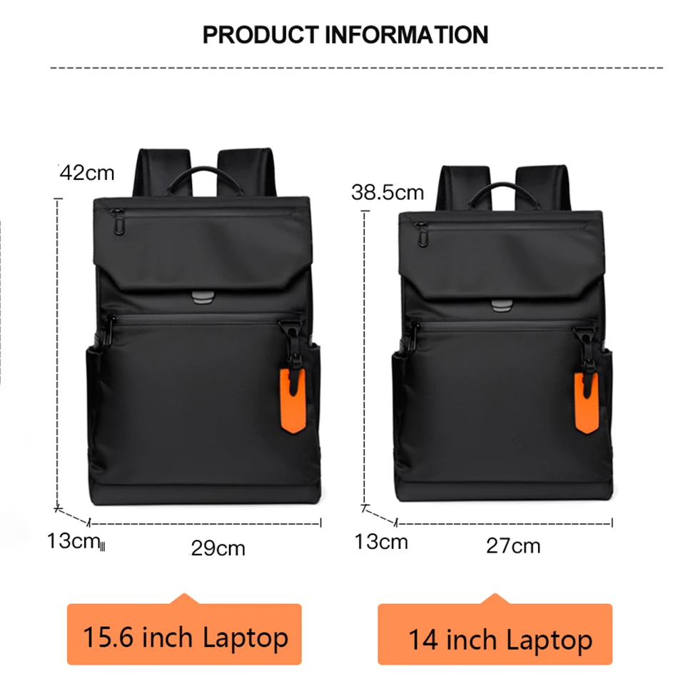 high quality waterproof mens laptop backpack luxury brand designer black backpack for business urban man backpack usb charging free global shipping
