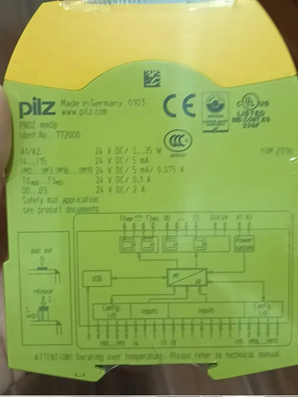 Оригинальный новый модуль реле безопасности PILZ PNOZ MMOP 772000 ПНОЗ МБО 772100