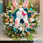 Новый Пасхальный кролик, гирлянда, украшение для дома, набивное животное, настенный кулон, праздничная атмосфера, подарок, гирлянда для девочки, домашний декор 2022