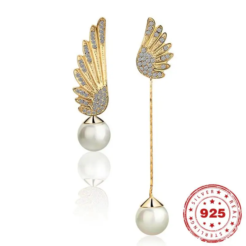 Женские серьги-подвески с искусственным жемчугом 14 к | Украшения и аксессуары