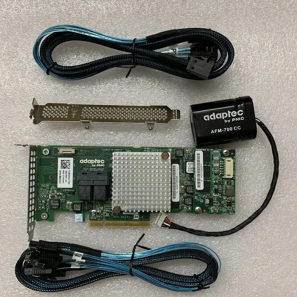 

Adaptec ASR-8805 PCI-E 3.0 SAS/SATA/SSD RAID 12Gb/s Controller Card+AFM-700+2P 8643 cable