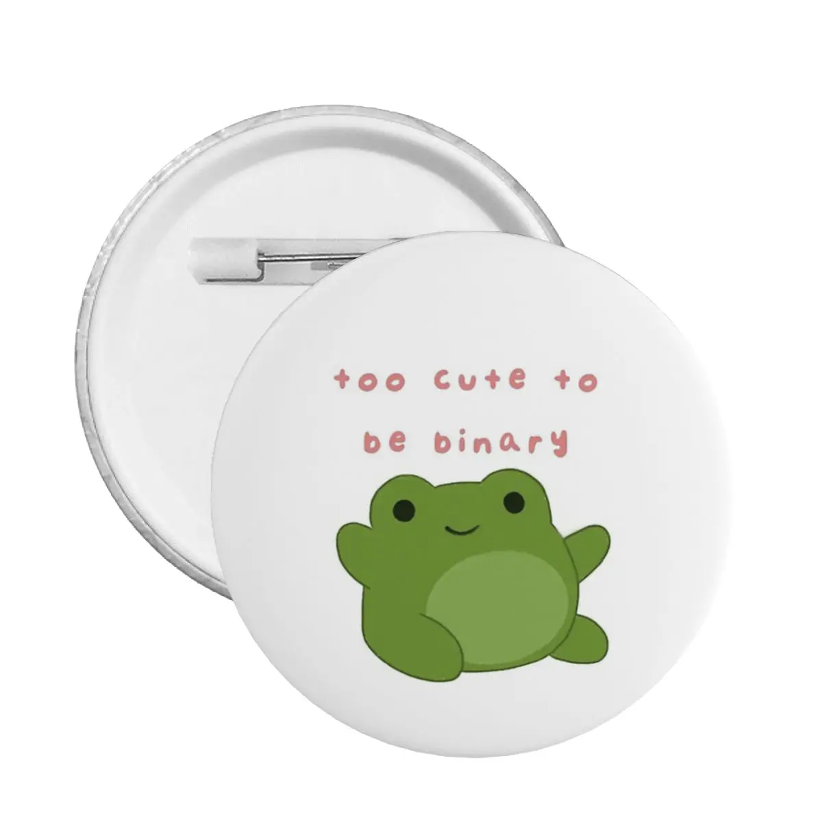 

Fruit Too Cute To Be Binary Frog Pin Customizable Badge Backpack Badges Brooch Brooches Cute Pins Friends