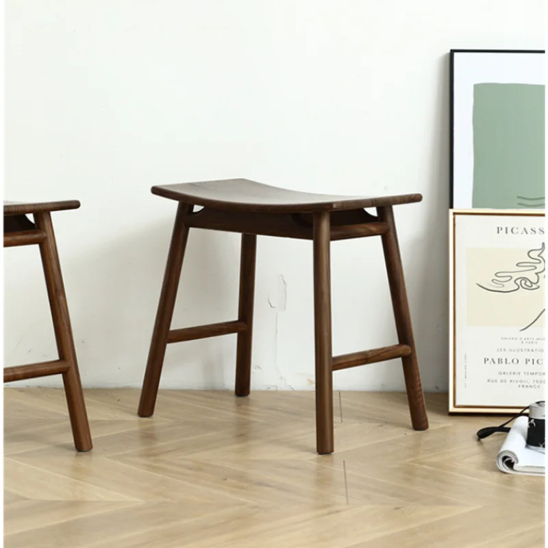 

Современная мебель, простые стулья для кухни, Черный грецкий орех, стул для туалетного столика, регулируемый стул, стабильная нагрузка