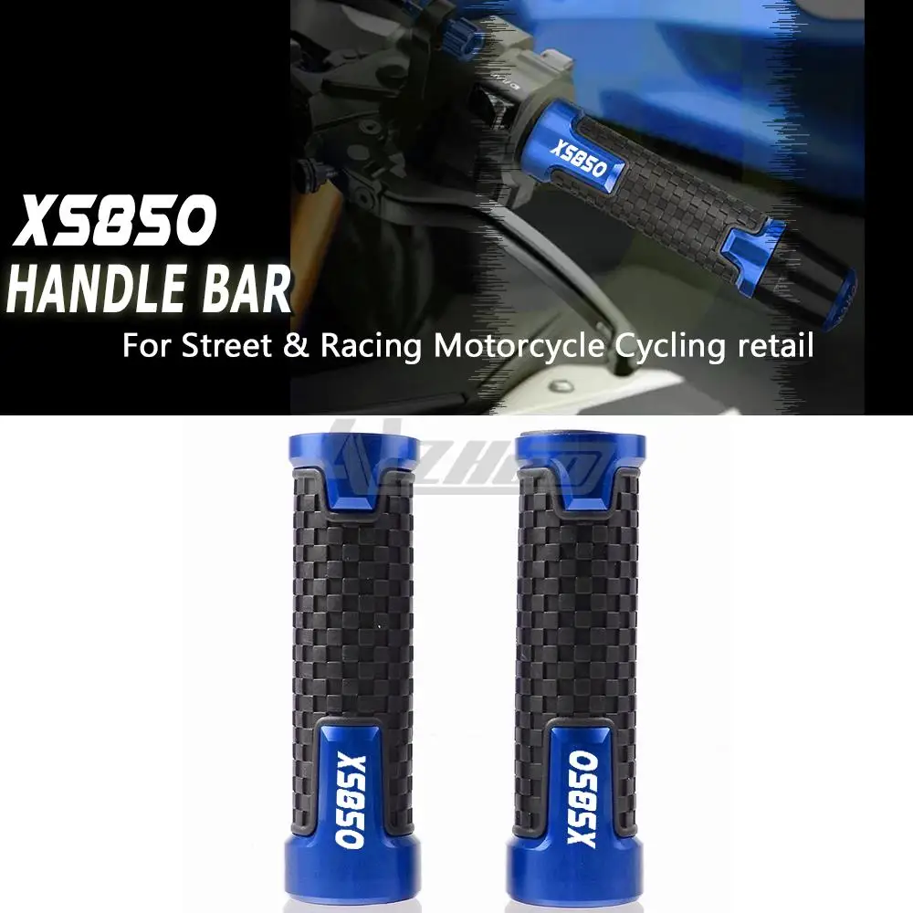 

7/8" 22mm Rubber Motorcycle Accessories XS850 Handlebar Grips Hand Bar For YAMAHA XS 850 1980 1981 1982 1983 1984 1985 1986 1987