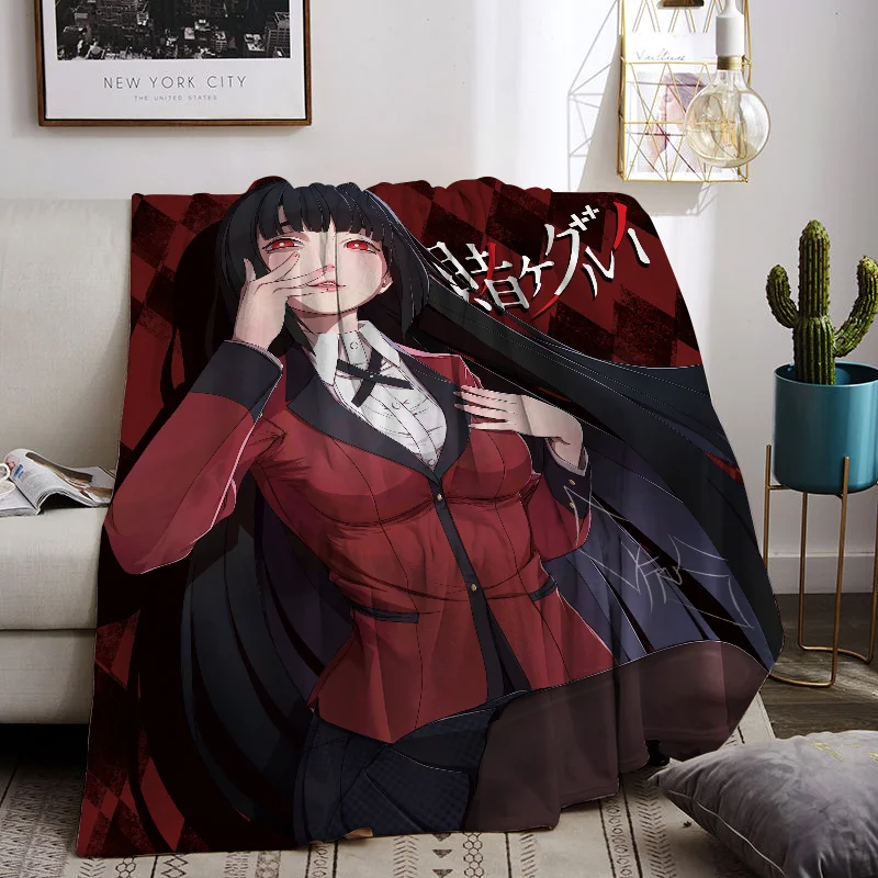 Декоративный стеганый плед из флисовой ткани для зимы J-Jabami Yumeko искусственный