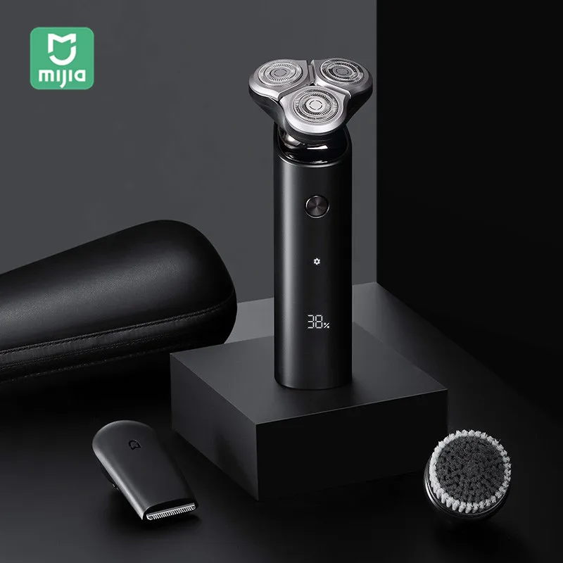

Официальный магазин Xiaomi Mijia S500C 3 в 1 электробритва для мужчин триммер для бороды и волос Type-C IPX7 водонепроницаемый инструмент для бритья боро...