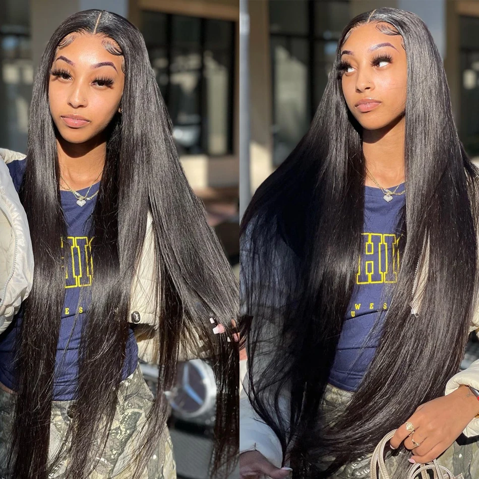 

Aliblisswig Straight Lace Front Human Hair Wigs Brazilian Transparent Bone Straight 13x4x1 T Part Lace Wig For Women Pre Plucked