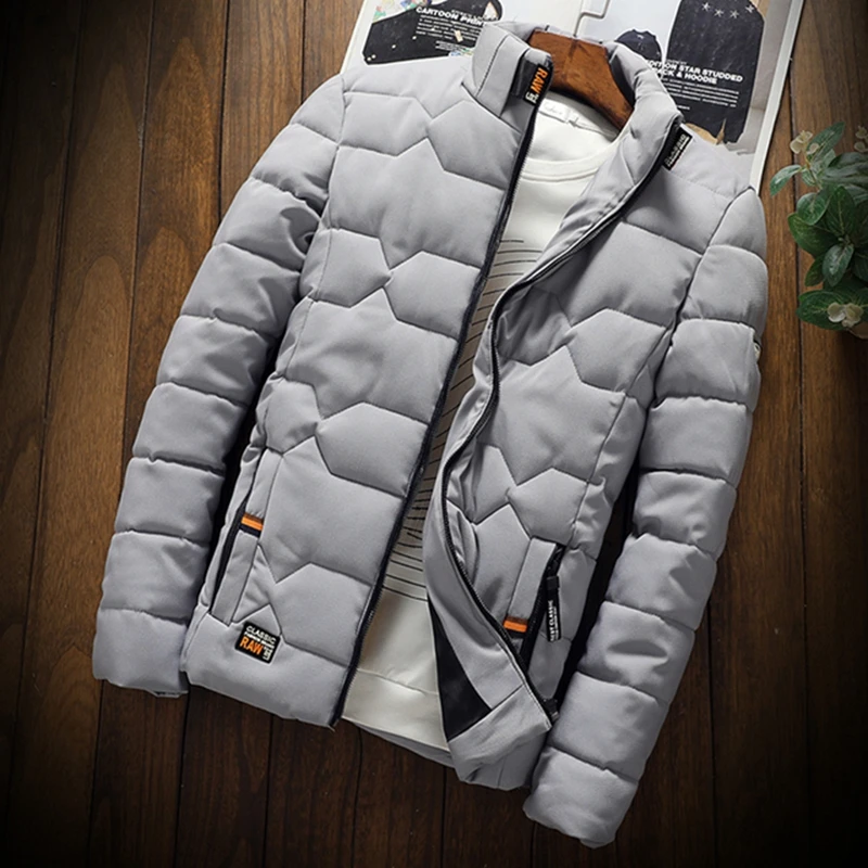 2022 Autumn Winter Mens Cotton Padded Jackets Men's Fashion Casual Outdoor Jackets Warm Coat Male Outwear Thicken Down Coats